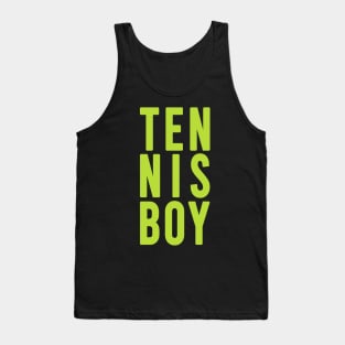 tennis boy green Tank Top